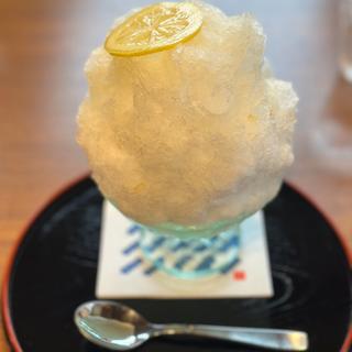 サフランレモンかき氷(江口だんご 摂田屋店)