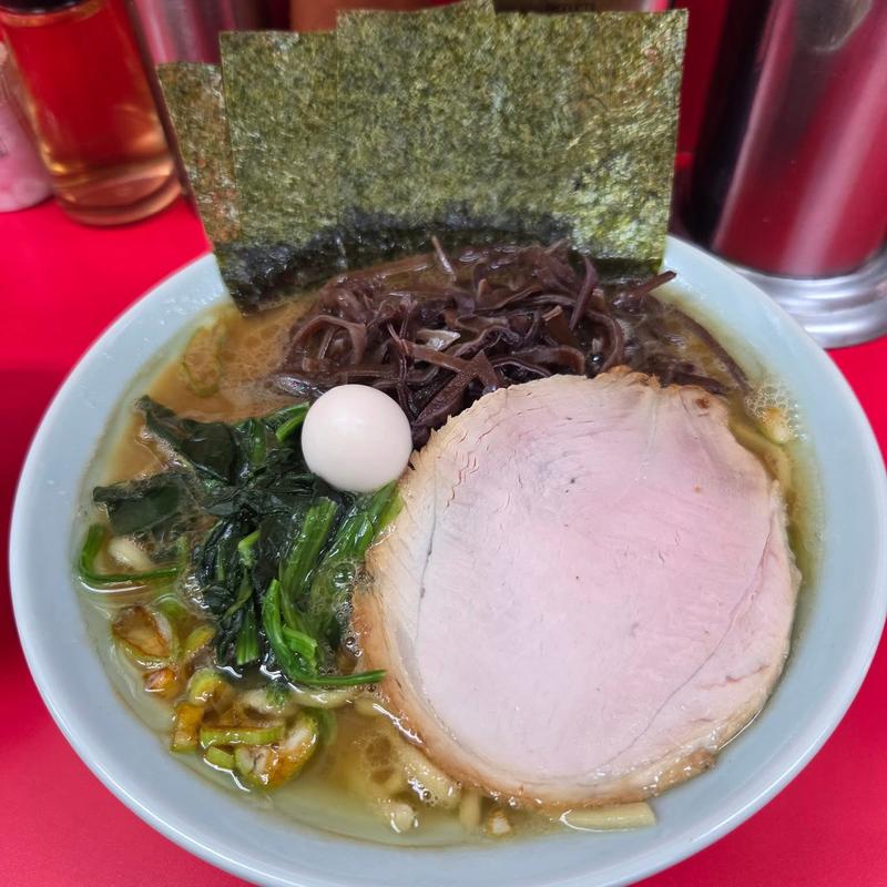 醤油ラーメン 並 キクラゲ(ラーメン壱六家 磯子本店)