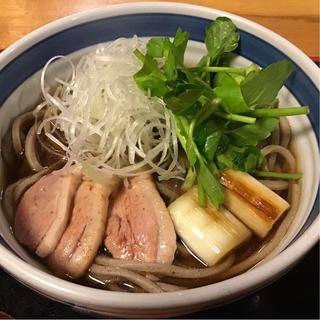 鴨せりそば(そば処 萬乃助(まんのすけ))