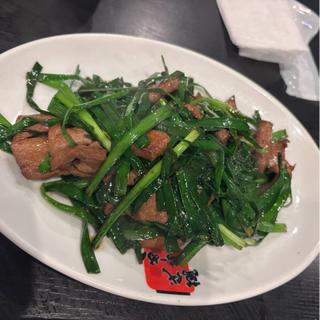 ニラレバ炒め(萬代らーめん)