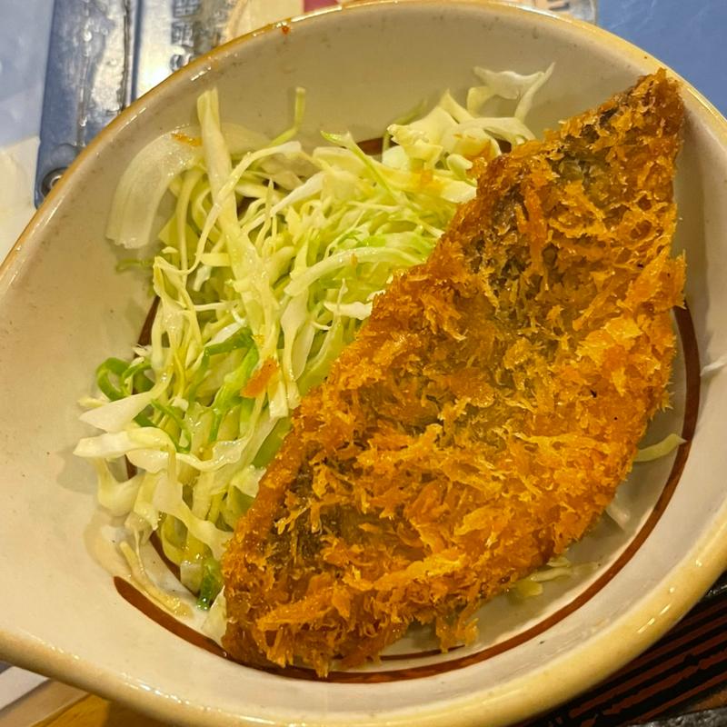 アジフライ　ミニ(武州うどんあかね&みどりダイニング)