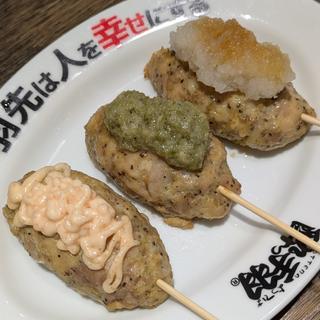 つくねおまかせ3種盛り(大衆居酒屋 酔っ手羽横丁 五反田店)