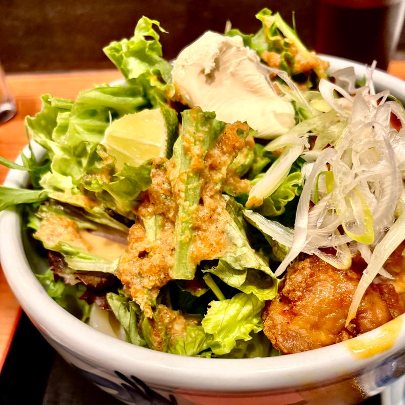 冷やしパーコーうどん(こびんちょ)