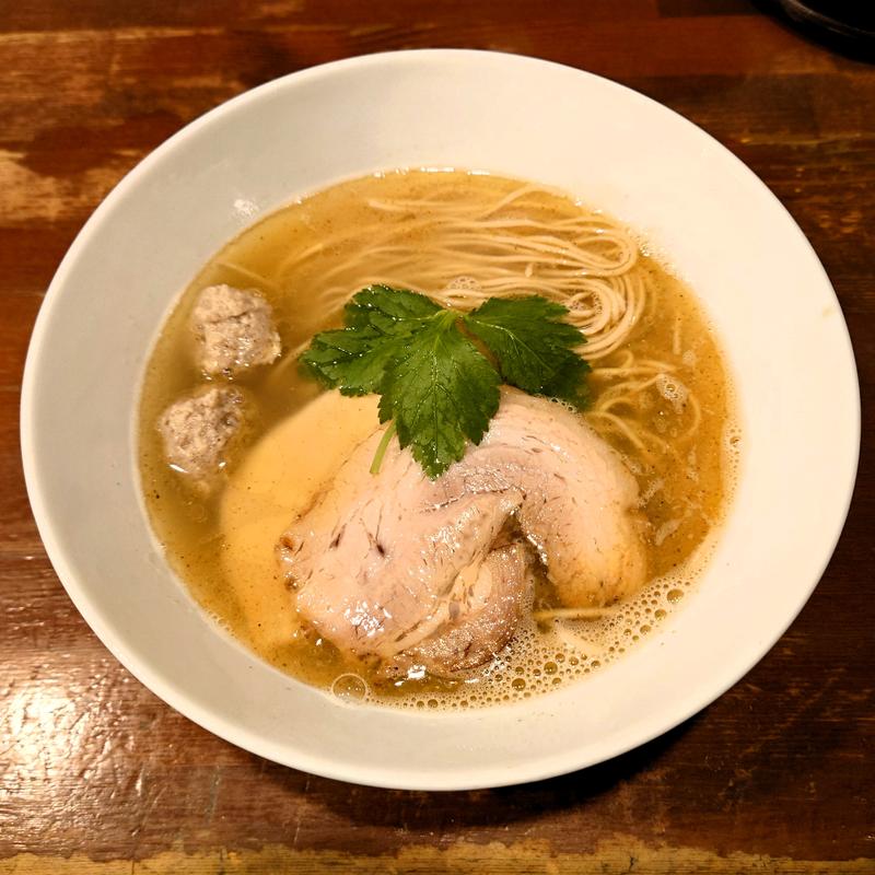 塩鶏湯そば(麺や而今 （じこん）)