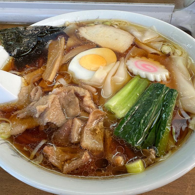 ワンタンメン+とり皮(盛昭軒 )