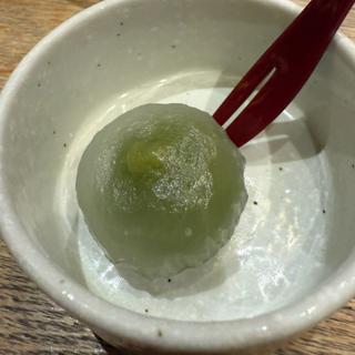蒼波コース 抹茶しずく饅頭