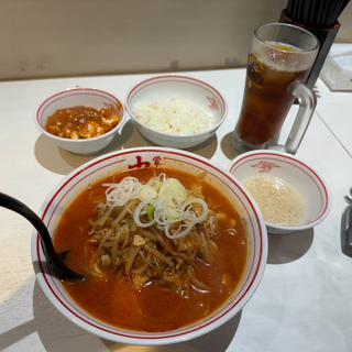 味噌卵麺 定食 背脂