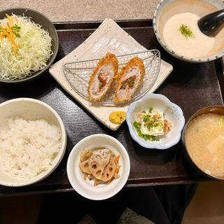とろろ飯ロース梅しそ巻きセット