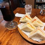 喫茶店のミックスサンド　ランチセット