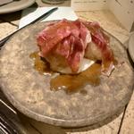 白子のフリット　生ハム　フェメドポアゾン