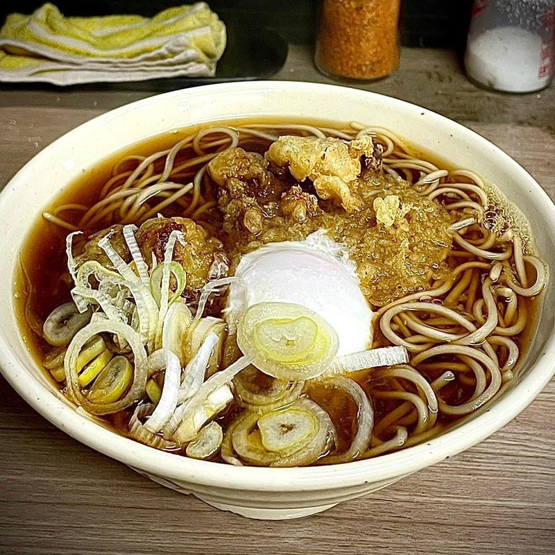 カレーセット 鳥から天 温玉(あり賀せいろう )