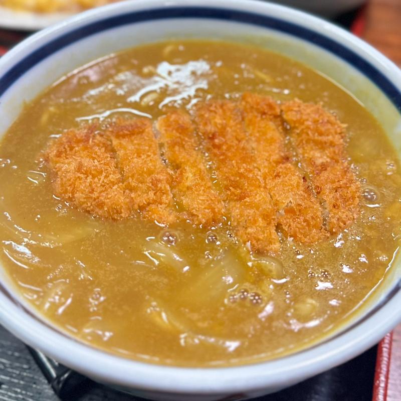 カツカレー南蛮(そば処 大村庵)