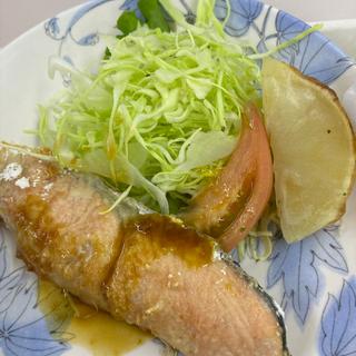 鮭バターソテー(札幌市役所地下食堂)