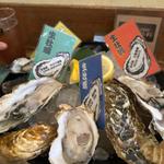 生牡蠣の4種盛り合わせ