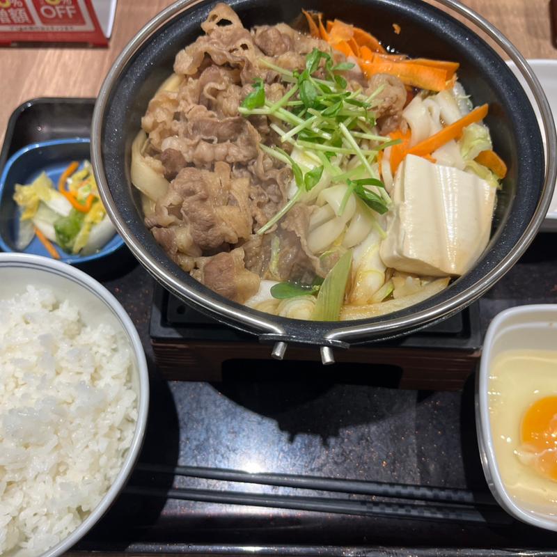 牛すき鍋膳(吉野家 熊本健軍店)