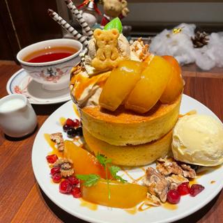 秋の林檎パンケーキ