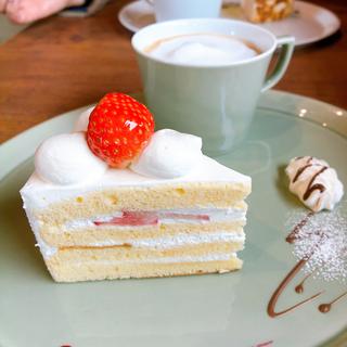 苺のショートケーキ(古民家Café パティスリー楓)