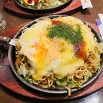 広島風お好み焼きチーズトッピング