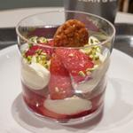 苺のミルフィーユプディング