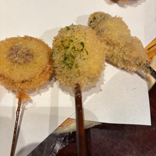 ジャガイモ、玉ねぎ、牛カツ(はん亭)