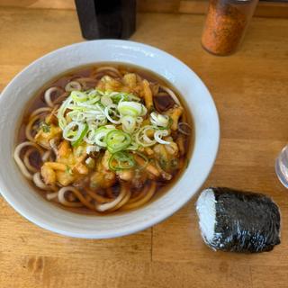 かき揚げうどん おにぎり