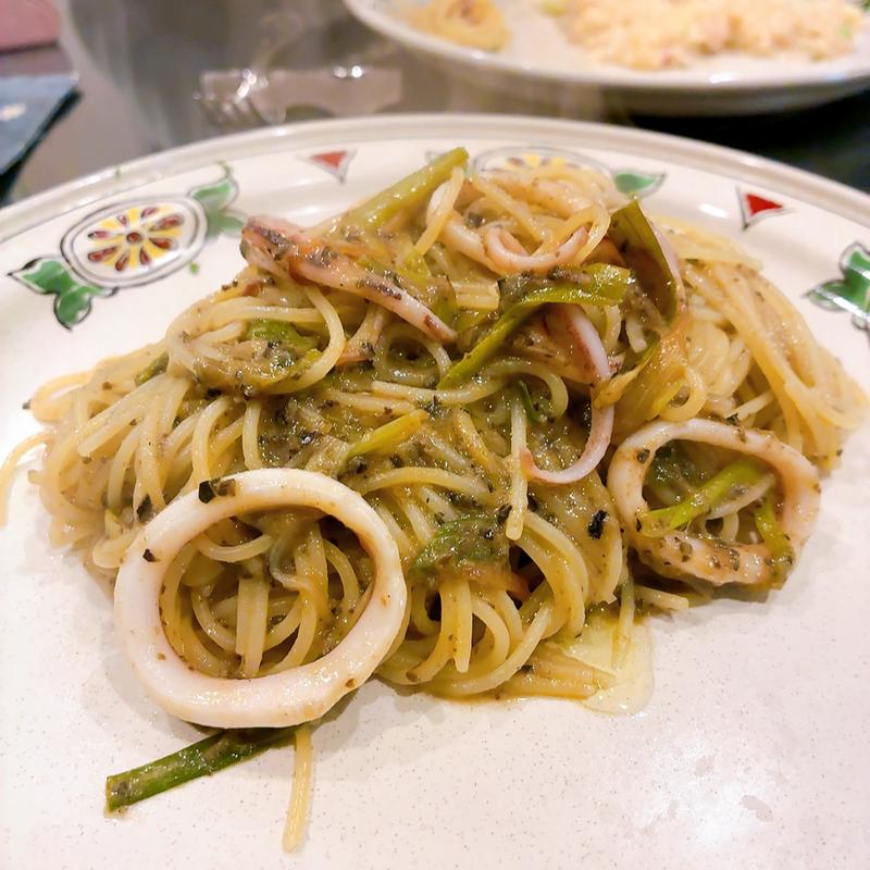 イカとねぎのオリーブペースト和え(マンジャ・パスタ )