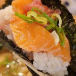 追いかつおラーメン赤酢握り5貫セットオープン記念