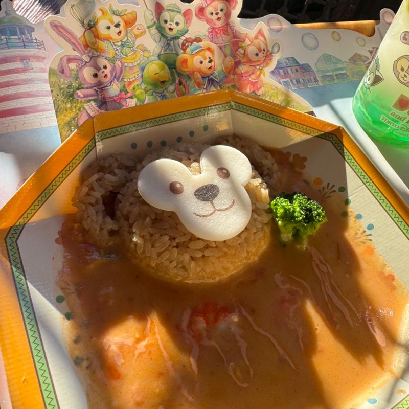 シーフードトマトクリームライス(ダッフィーのスペシャルセット)(ミゲルズ・エルドラド・キャンティーナ)