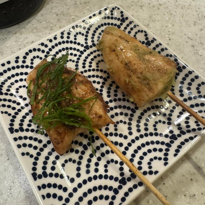 焼き鳥 しろ(ささみ)しそ梅 わさび(とりさだ)