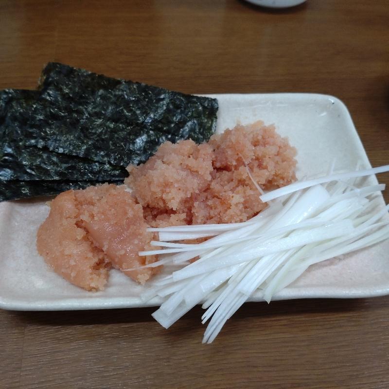 つまみ明太子(博多長浜らーめん もりや)