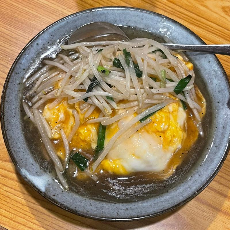 もやしたまごあんかけご飯(武州うどんあかね&みどりダイニング)