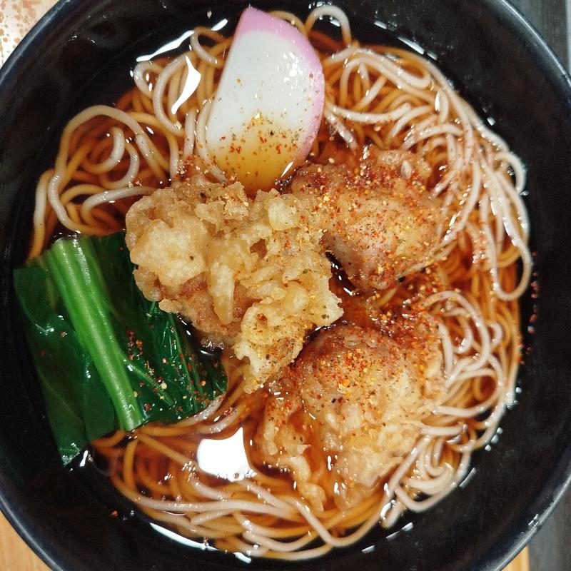 唐揚げそば(小諸そば 歌舞伎店)