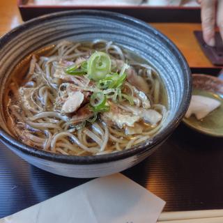 冷たい肉そば(手打ちそば 野の花庵)