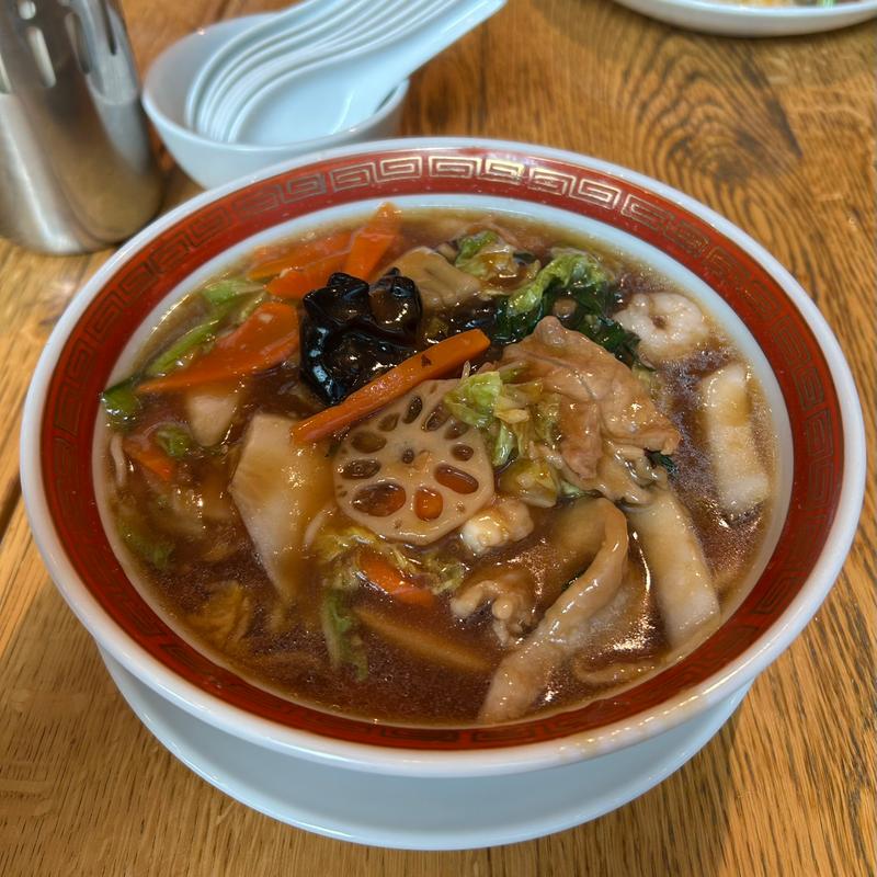 五目醤油麺(広東麺)ランチ(紅虎餃子房 汐留シティーセンター店)