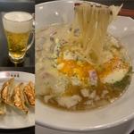カルボらーめん&餃子とビール(幸楽苑 足立一ツ家店)