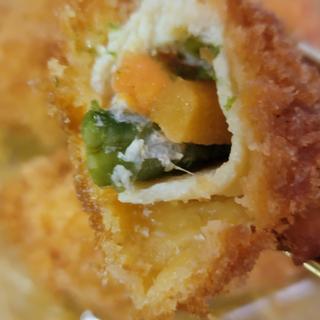 鶏肉の野菜巻きフライ