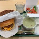 黒毛和牛のダブルチーズバーガーセット