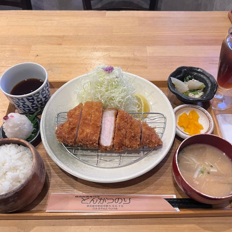 上ロースかつランチ+鬼おろしポン酢(とんかつのり)