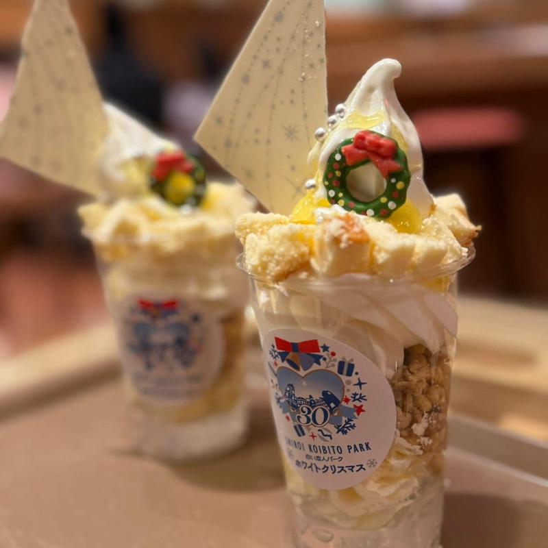 クリスマスパフェ(atmos Heart  アトモスハート 白い恋人ソフトクリームストア)