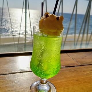 メロンクリームソーダ(yellow 七里ヶ浜)