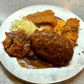 ハンバーグ ハムカツ 上牛カツ カレーコロッケ(グリル Sano惣)