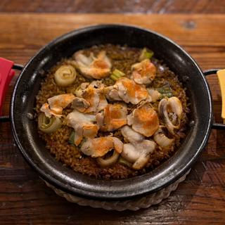 アンコウと下仁田葱のパエリア(スペメシ Leon)