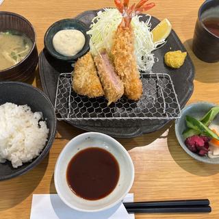 海老とヒレカツ(とんかつ寿多郎)