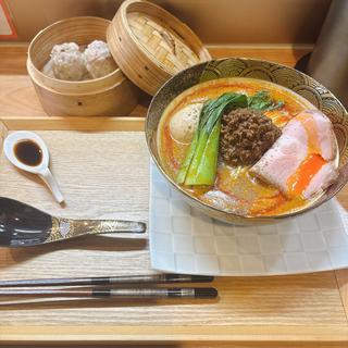 担々麺+せいろセット(味玉付)