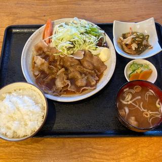 豚しょうが焼き定食(味の八珍亭)