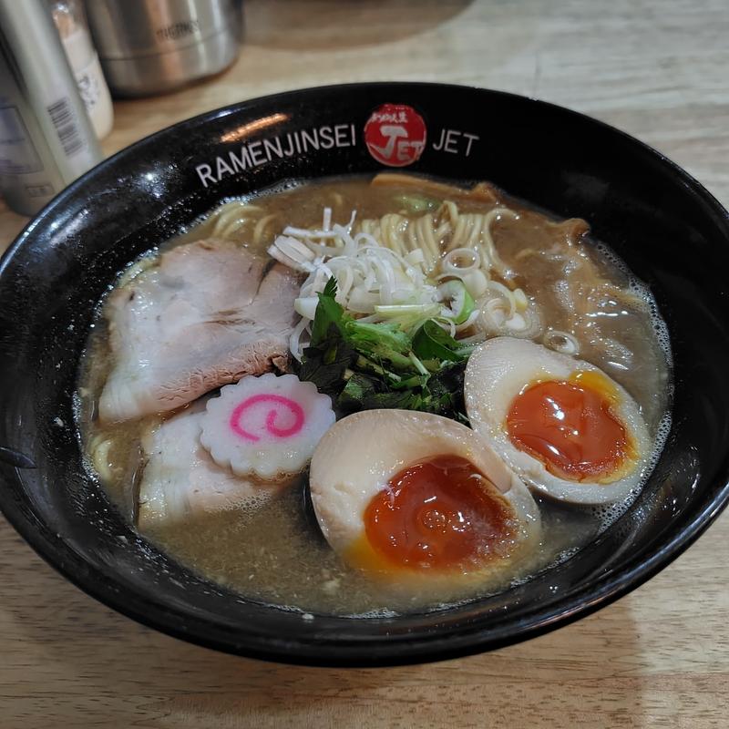 鶏煮込みそば＋味玉(ラーメン人生JET 600)