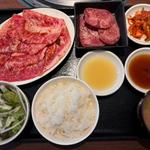和牛カルビと牛タンランチ(焼肉 おくう)