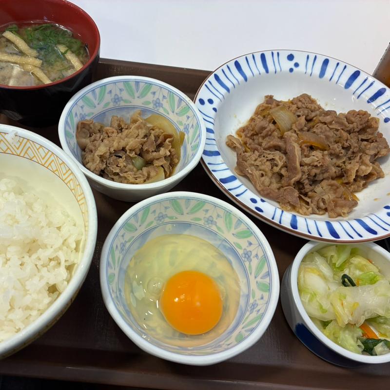 牛皿定食¥680+牛小鉢¥180(すき家 1国草津大路店 )