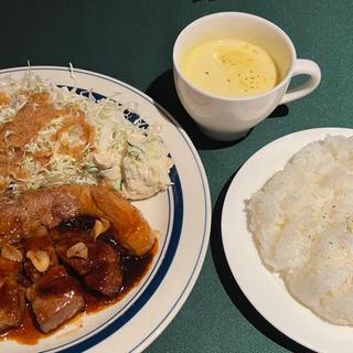 三元豚厚切りトンテキ(ちょーと亭)