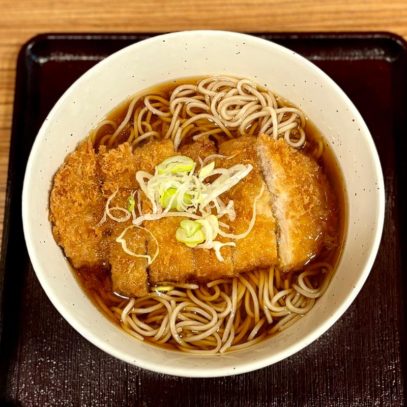 とんかつそば(そば処 はまなす)